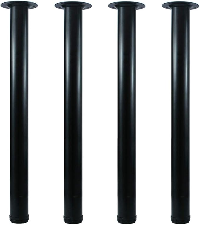 QLLY 26 inch Adjustable Metal Desk Legs, Heavy Duty Furniture Table Legs by QLLY