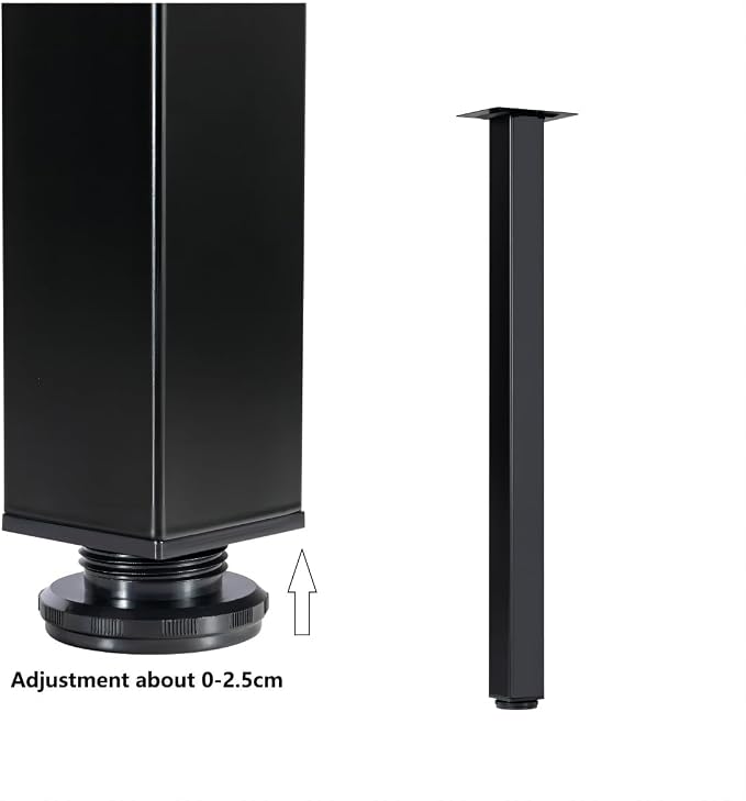 LCSDLHLSY Table Legs 32 inch, Adjustable Square Furniture Legs, - Image 4