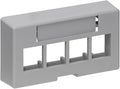 Leviton 4-Port QuickPort Extended Depth Modular Furniture Faceplate by Leviton