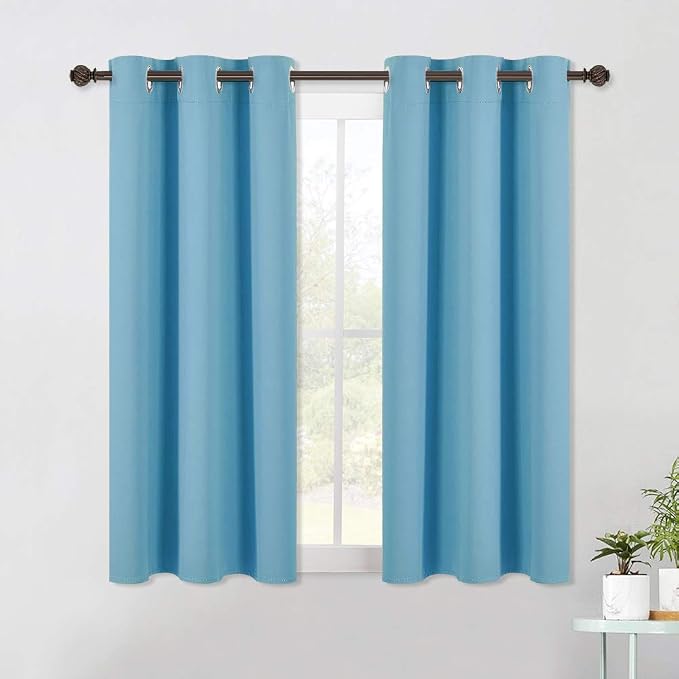 NICETOWN Teal Blue Blackout Curtain Panels by NICETOWN