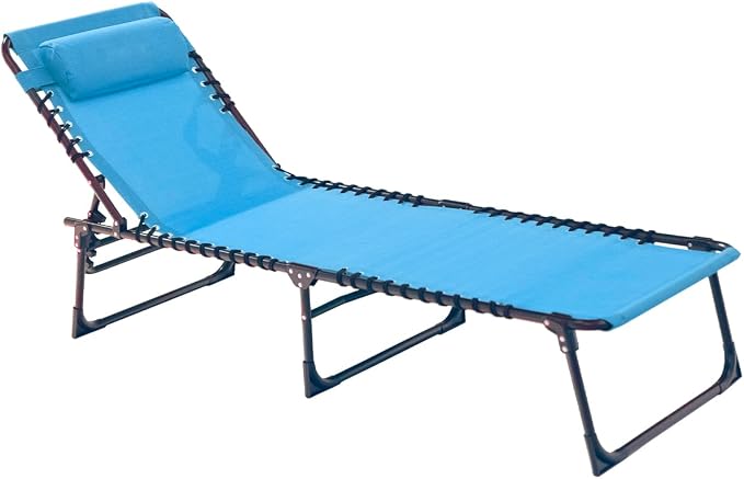 Patio Lounge Chair Folding Chaise Bed by Unknown