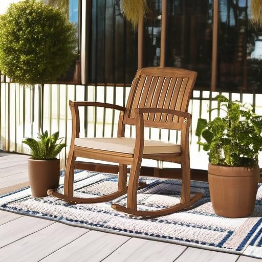 Christopher Knight Home Selma Acacia Rocking Chair - Image 6