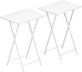 HOOBRO Folding TV Tray Tables, Industrial Snack Tables by HOOBRO