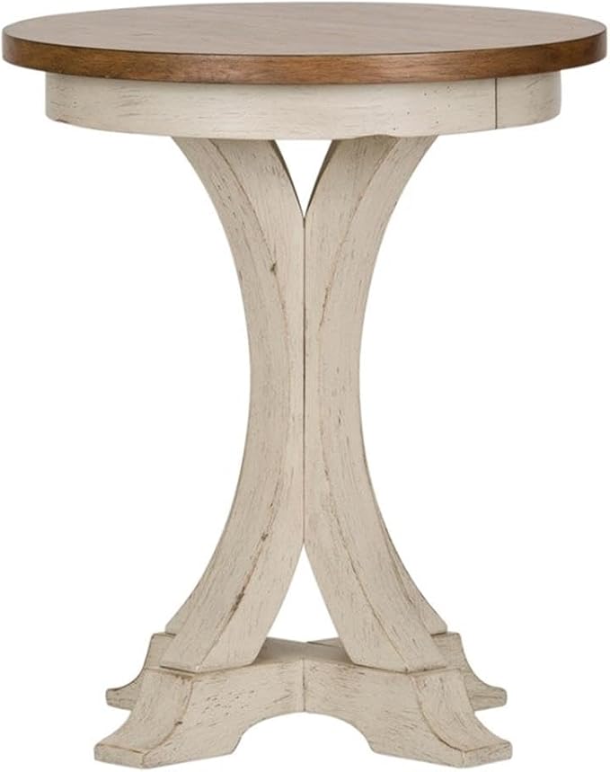 Liberty Furniture Industries Farmhouse Reimagined Round Chair Side Table - Image 6