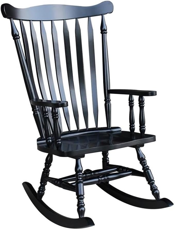 International Concepts Williamsburg Rocker Antique Black - Image 4