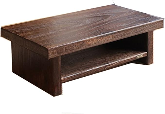 Side Table Asian Antique Furniture Japanese Floor Tea Table Rectangle Living by Unknown