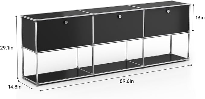 Modern Storage Cabinet Versatile Free-Standing Organizer - Image 3