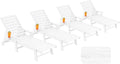 Patio Chaise Lounge Chair Set of 4, Oversize Lounge Chairs by Serique