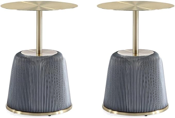 Manhattan Comfort Anderson Modern 15.75" Round End Tables 1.0 by ManhattanComfort