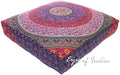 Mandala Floor Pillow Cover Meditation Cushion Seating Throw Hippie Round by EyesofIndia