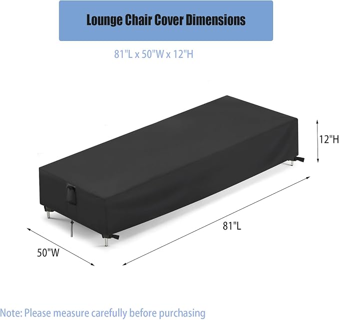 Chaise Lounge Covers, Waterproof Outdoor Lounge Chair Covers - Image 2