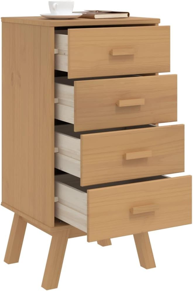 Scandinavian Style Bedside Cabinet - Image 5