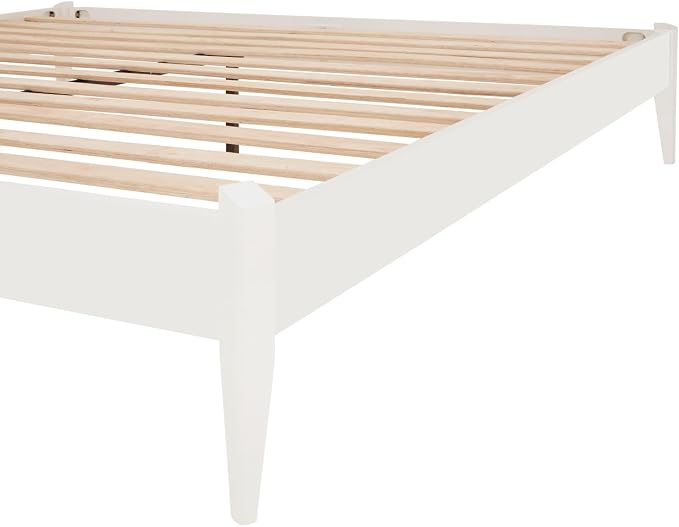 Bme Dinkee Signature Ivory White King Bed Frame Without Headboard - Image 9