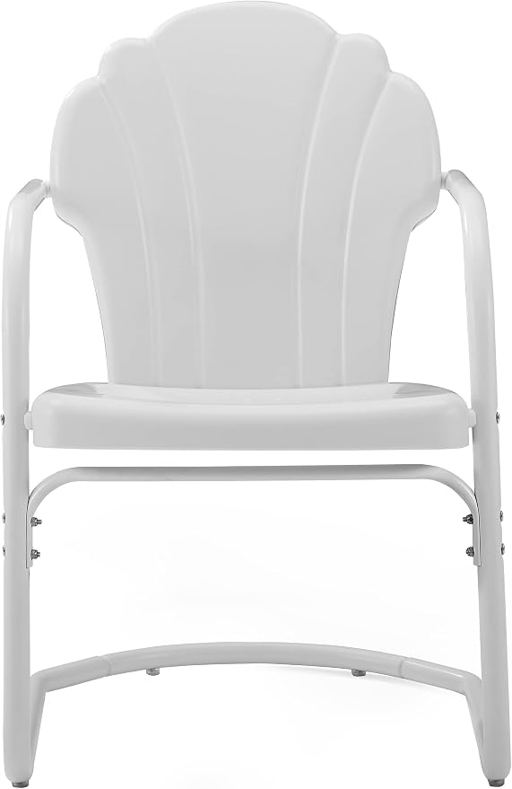 Crosley Furniture Tulip 2-Piece Outdoor Chair Set, Retro Metal Patio Chairs - Image 4