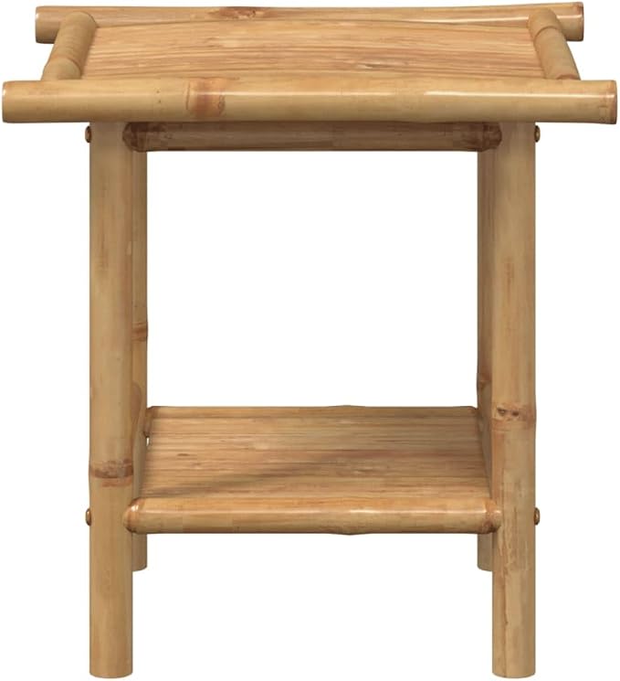 Natural Bamboo Fiber Coffee Table Square Modern Eco-Friendly Furniture - Image 4