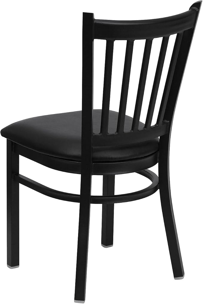 Flash Furniture Hercules Series Vertical Back Metal Restaurant Chairs, - Image 6