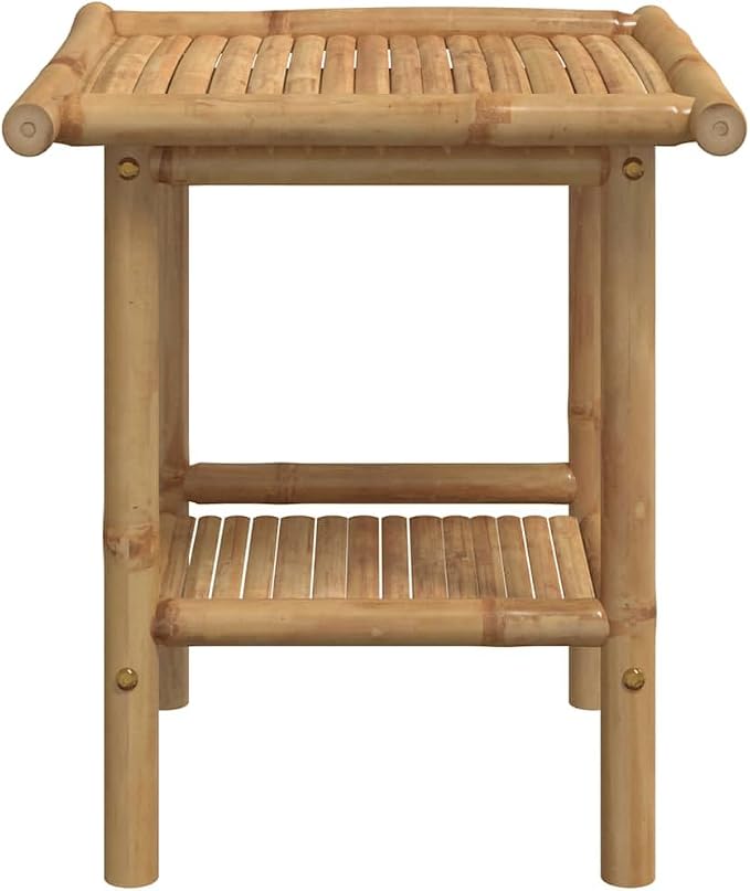 Natural Bamboo Fiber Coffee Table Square Modern Eco-Friendly Furniture - Image 5