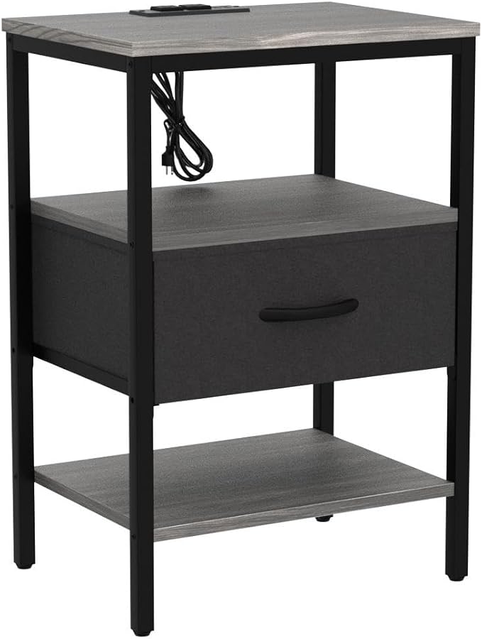 SUPERJARE Nightstand Set of 2, Bed Side Tables - Image 4