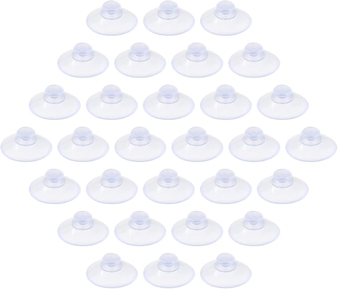 30 Pack Glass Table Suction Cups - 20mm Rubber Suckers Without Hooks by Qjaiune