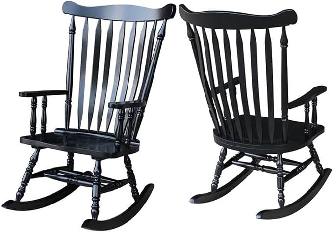 International Concepts Williamsburg Rocker Antique Black - Image 5