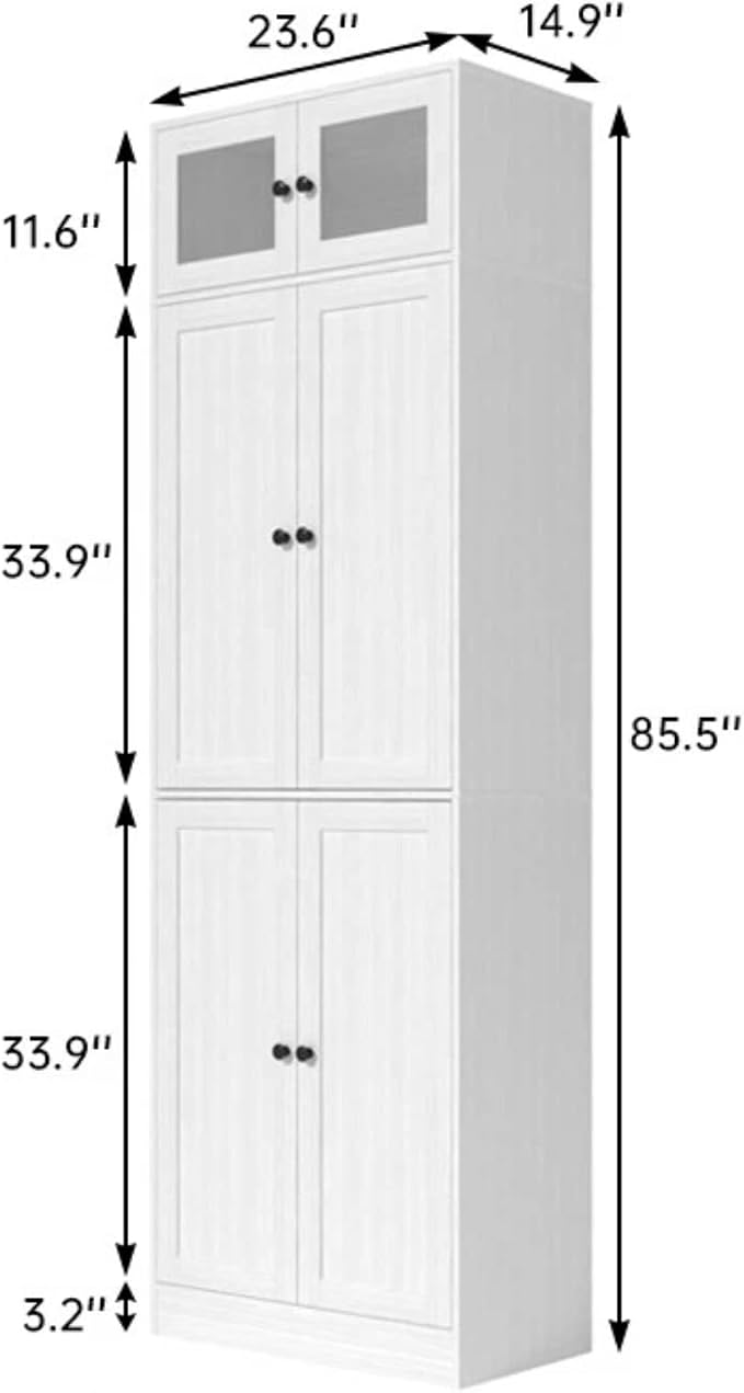 TUSY 85.5" Modern Tall Bookcase - Image 2