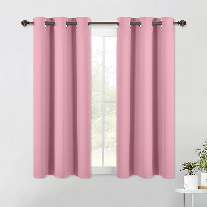 NICETOWN Rouge Pink Blackout Curtain Panels by NICETOWN