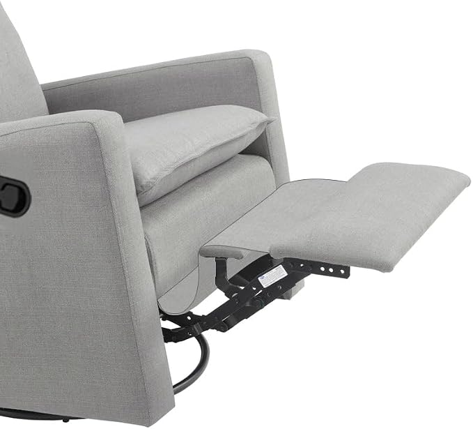Oxford Baby Uptown Upholstered Swivel Glider and Recliner Nursery Chair - Image 8