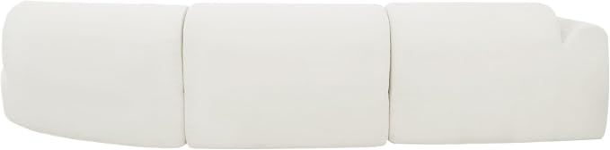Merax 140" Curved Polyester Sectional Sofa Set, Modern Cloud Couch - Image 9