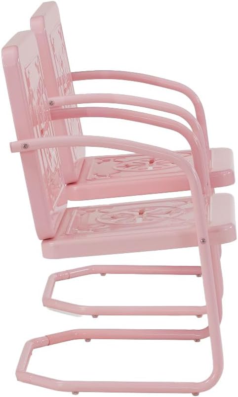 Crosley Furniture Azalea 2-Piece Outdoor Chair Set, Vintage Retro Metal Patio - Image 5