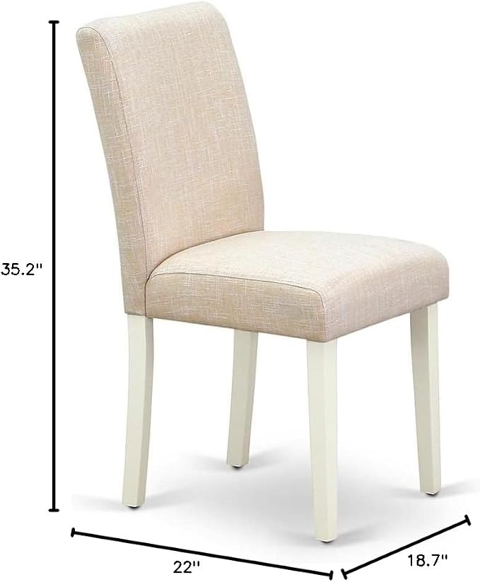 East West Furniture ABP2T02 Abbott Parson Dining Room Chairs - Image 3
