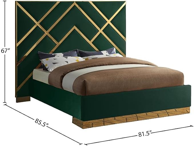 Meridian Furniture VectorGreen-Q Vector Collection Modern | Contemporary Velvet - Image 8