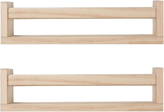 JORIKCHUO Nursery Book Shelves, Kitchen Spice Rack, or Rustic Wall Mounted by JORIKCHUO