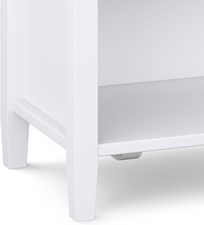 SIMPLIHOME Warm Shaker Solid Wood 24 inch Wide Transitional-Style Bedside - Image 5