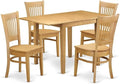 East West Furniture NDVA5-OAK-W 5 Piece Dining Room Furniture Set Includes a by EastWestFurniture