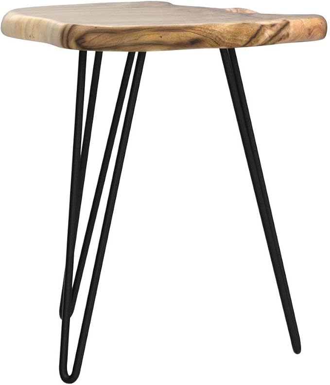 Greenage Cedar Roots Live Edge Side Table 12" x 13.5" x 17.4" Height Natural - Image 5