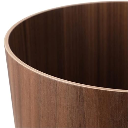 2.3 Gallons Wood Trash Can Wastebasket - Image 2