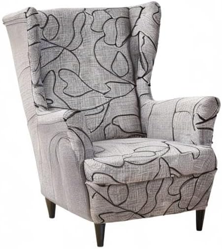 KRFOONN Wingback Chair Covers Slipcovers 2 Piece Stretch Wing Chair Covers - Image 7