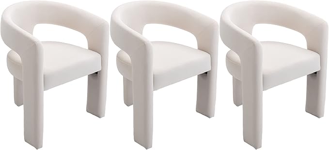VESCASA Velvet Barrel Dining Chair by VESCASA