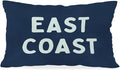Coastal Throw Pillow Cover 12x20, Trendy Retro Dorm by Unknown