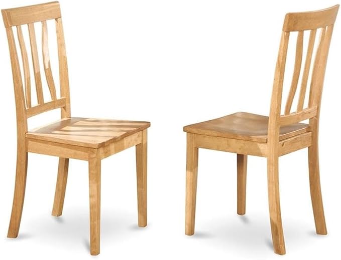 East West Furniture ANC-OAK-W Antique Dining Room Chairs by EastWestFurniture