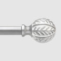 QDWIS Silver Curtain Rods for Windows 66 to 120 inch, Rustic Decorative Drapery by Unknown