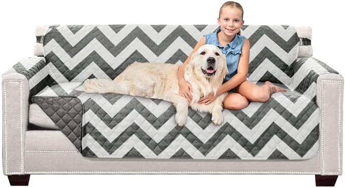 Sofa Shield® Couch Slip Covers for Dogs, Reversible Furniture Protector by SofaShield