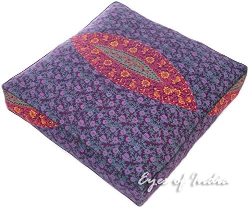 Mandala Floor Pillow Cover Meditation Cushion Seating Throw Hippie Round - Image 5