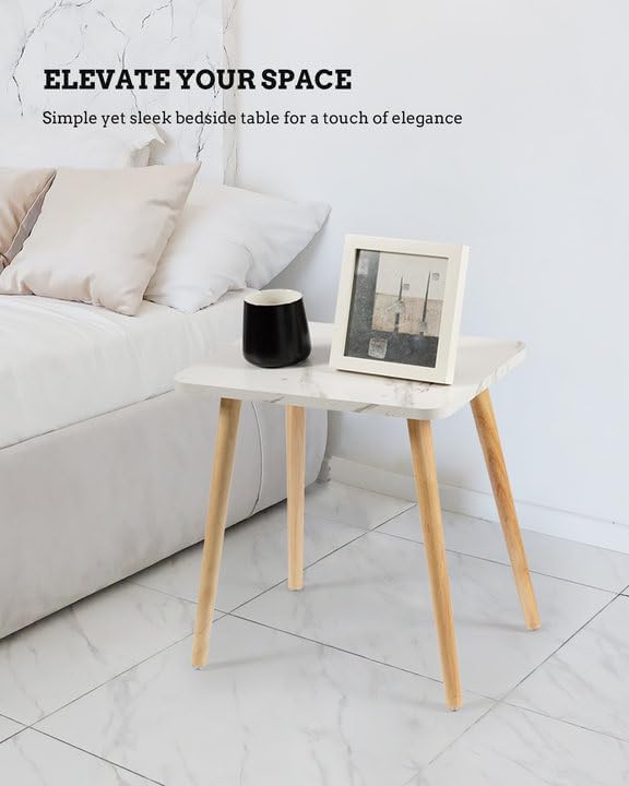 FORAOFUR Small End Table, Side Table Accent Table Living Room Bedroom Balcony - Image 7