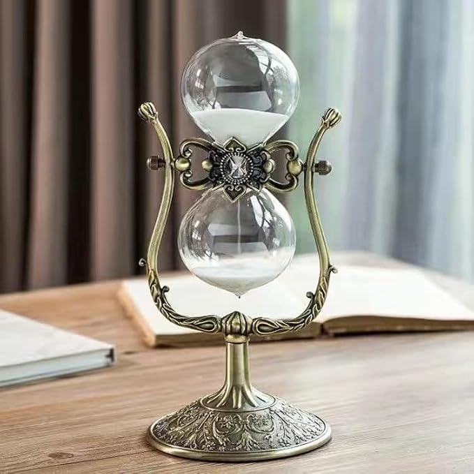 Hourglass Timer, 15 Minutes Hourglass Timer, Hourglass Desk Decor，Embossed - Image 7