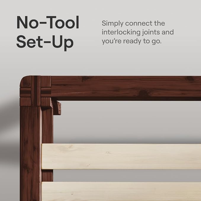 Nectar Bamboo Platform Bed Frame & Headboard - Image 6