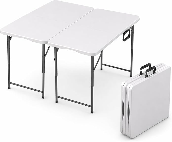 2 Pack of 4 Feet Foldable Table by OurModernSpace