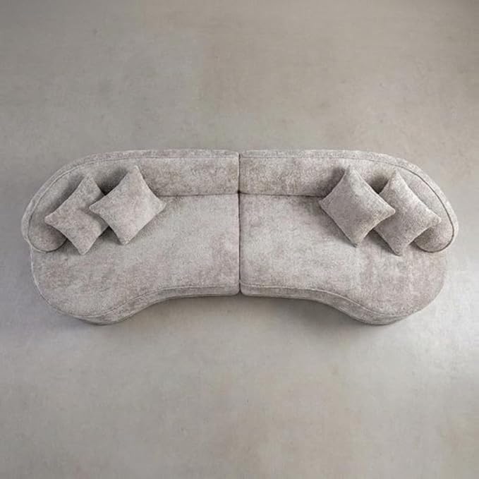 Compressed C-Shaped Sectional Sofa, 2-Box Easy Delivery, No Tools Assembly - Image 4