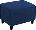 Ottoman Cover, Stretch Rectangle Velvet Ottoman Slipcovers of Foot Stool by LiveGo