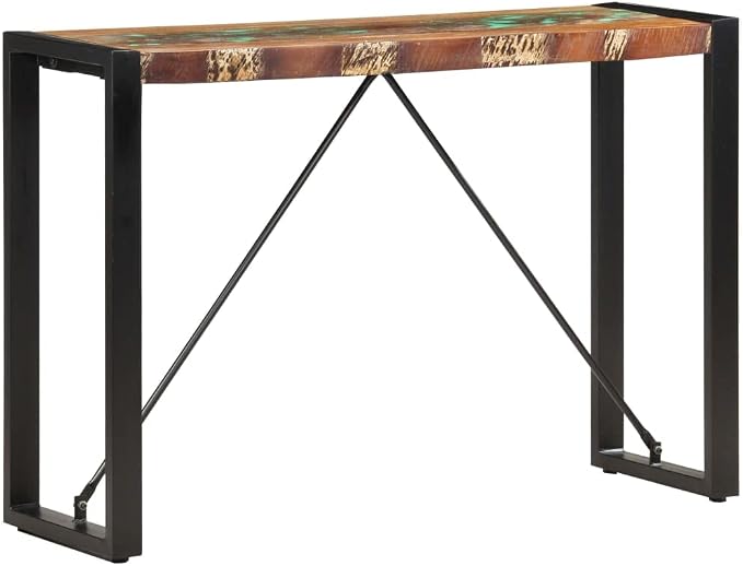 Console Table 43.3"x13.8"x29.9" Solid Reclaimed Wood, End Tables, Accent Tables by ROMHZKS